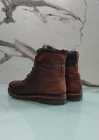 COGNAC LEATHER BOOTS